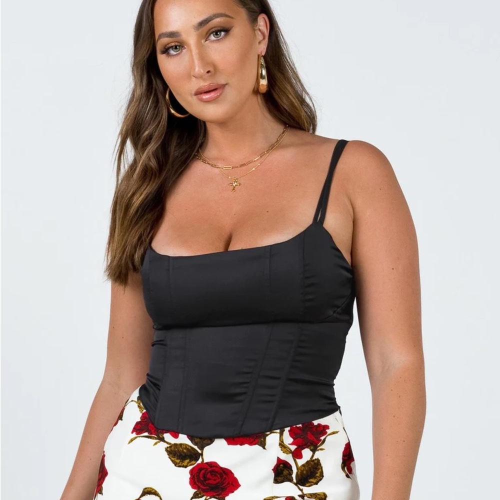 NWT Zora Satin Top